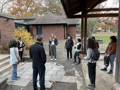 evening nature walk group in Nov 2022