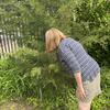 Jane in the garden