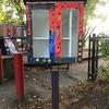 Painted lending library box