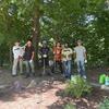 Sandy, the mighty workers, and the beautiful garden!