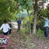 Frank and the crew at the Wildflower Boulder Garden!