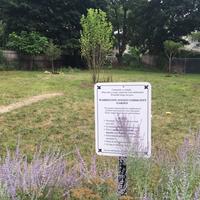 Washington ave community garden sign 